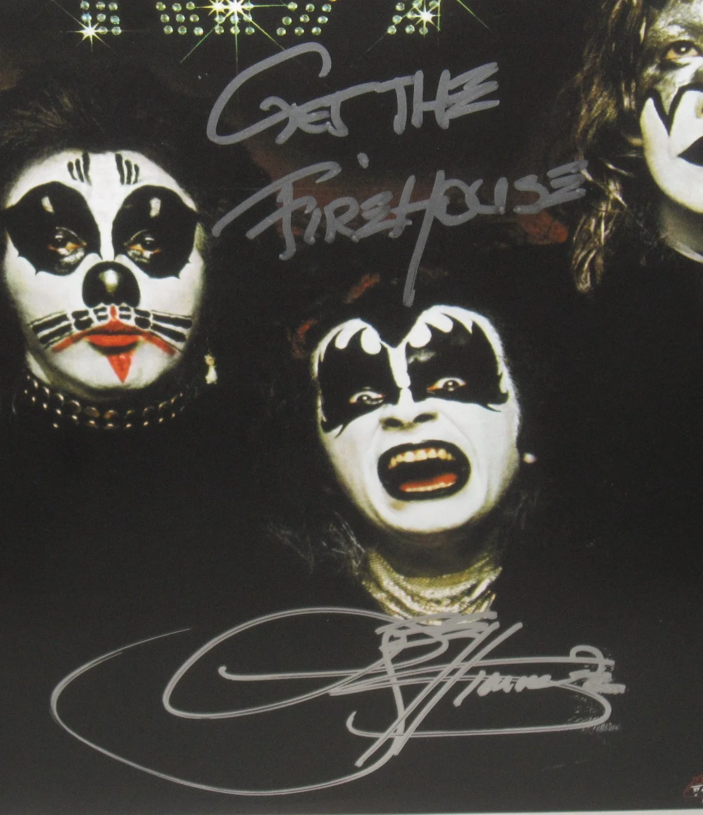 GENE SIMMONS SIGNED KISS DEBUT ALBUM SOLO ROCK AUTOGRAPH LYRIC VINYL JSA COA, image 3