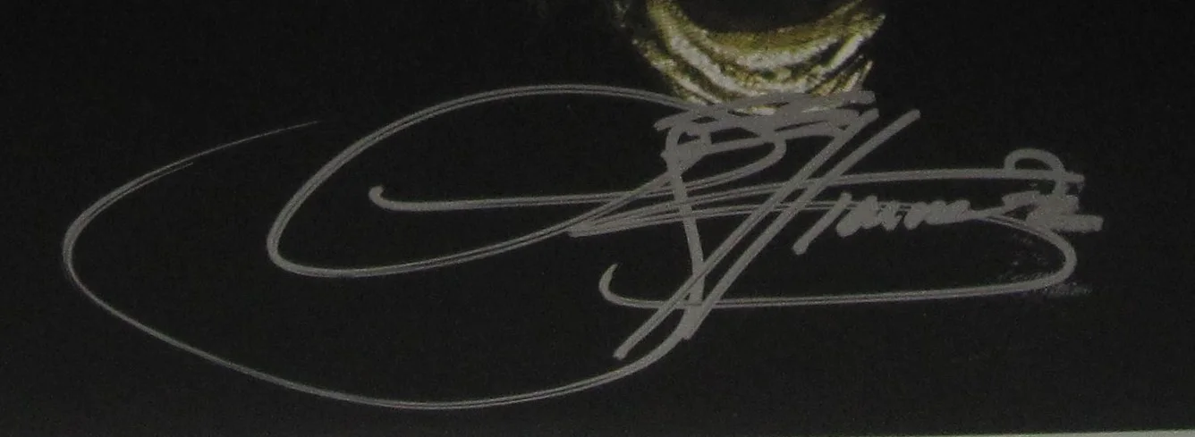 GENE SIMMONS SIGNED KISS DEBUT ALBUM SOLO ROCK AUTOGRAPH LYRIC VINYL JSA COA, image 4