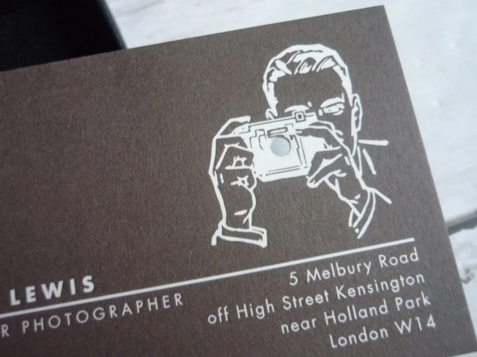 Movie replica prop boxed business card Mark Lewis peeping tom 1960, image 2