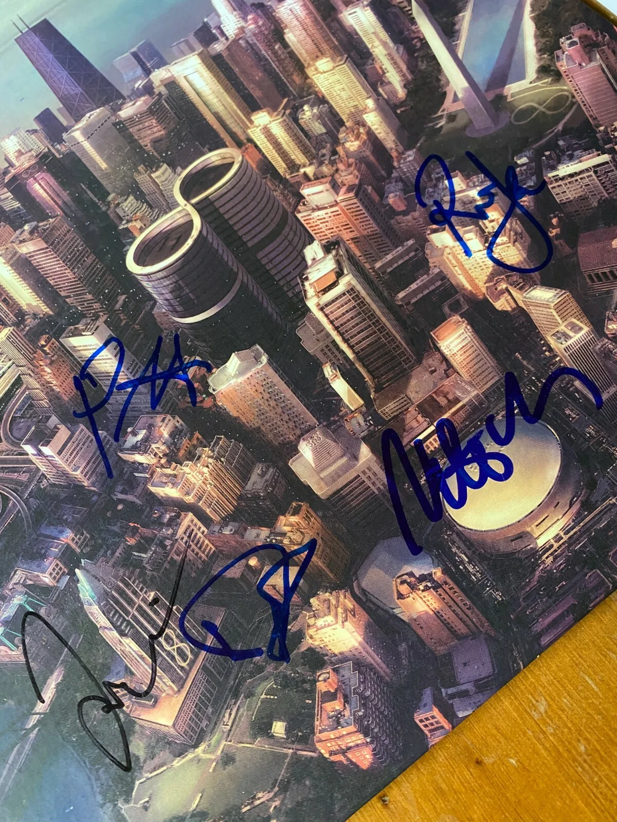 FOO FIGHTERS SIGNED SONIC HIGHWAYS LP ALBUM AUTOGRAPH BAS COA DAVE GROHL +4 A, image 2