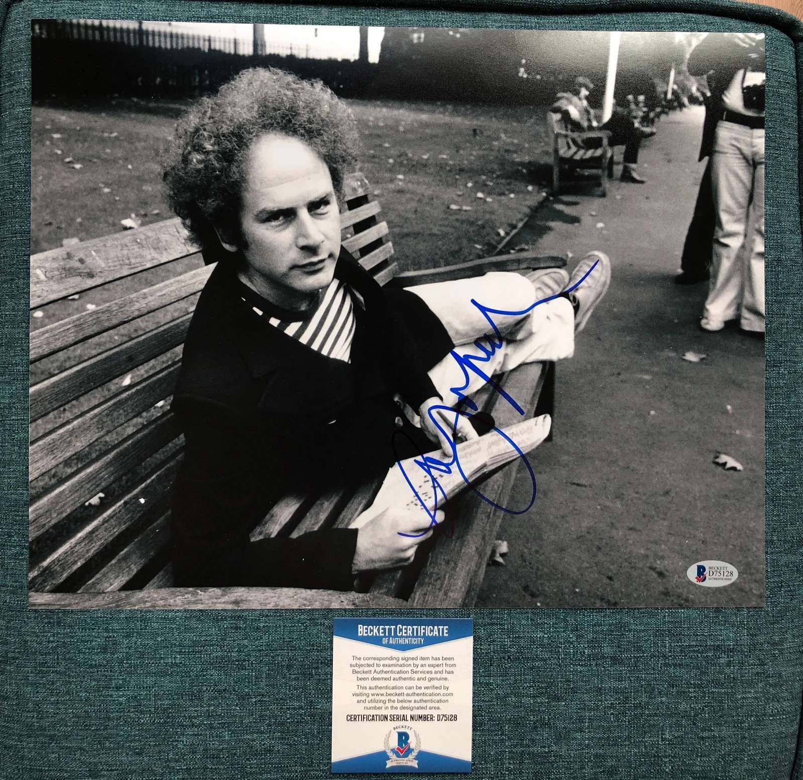 ART GARFUNKEL SIGNED SIMON AND 11X14 PHOTO AUTOGRAPH BAS COA PAUL MRS. ROBINSON, image 2