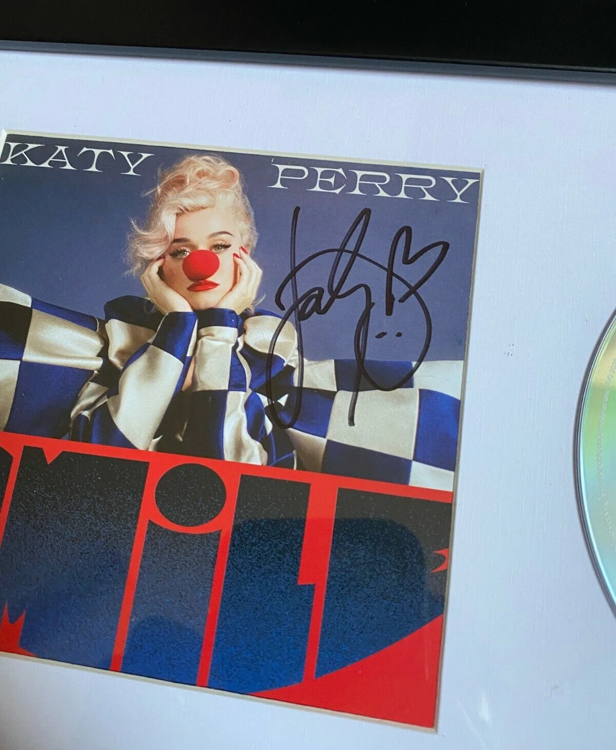 KATY PERRY SIGNED & FRAMED SMILE CD COVER AUTOGRAPH BAS COA AMERICAN IDOL PRISM, image 2