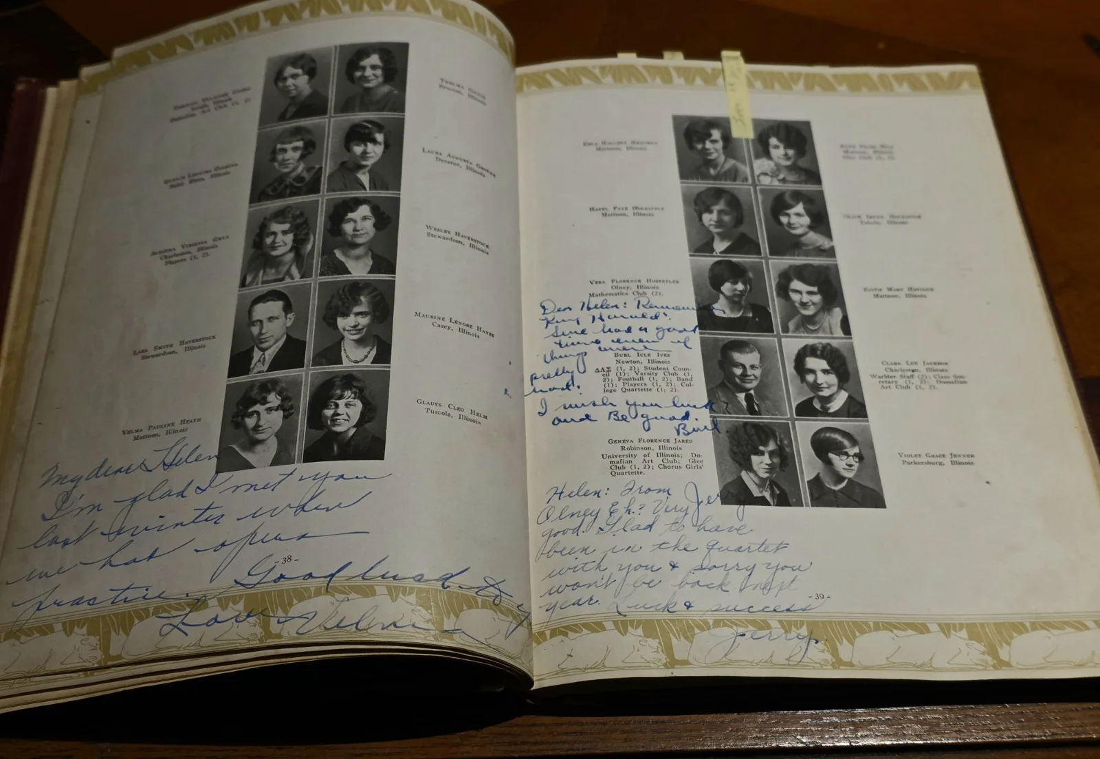Burl Ives — Burl Ives Rare Signed College Yearbook 1929 Christmas 🎄 Icon, изображение 3