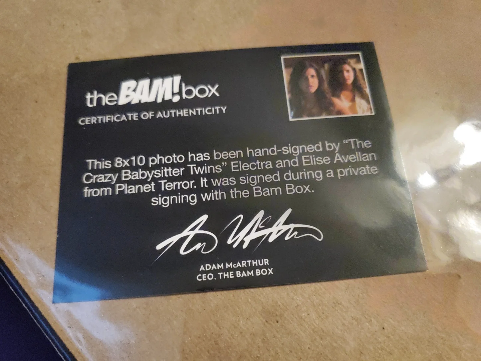 Bam Box Crazy Babysitter Twins Signed Electra & Elise Avellan Plant Terror 8x10, изображение 2