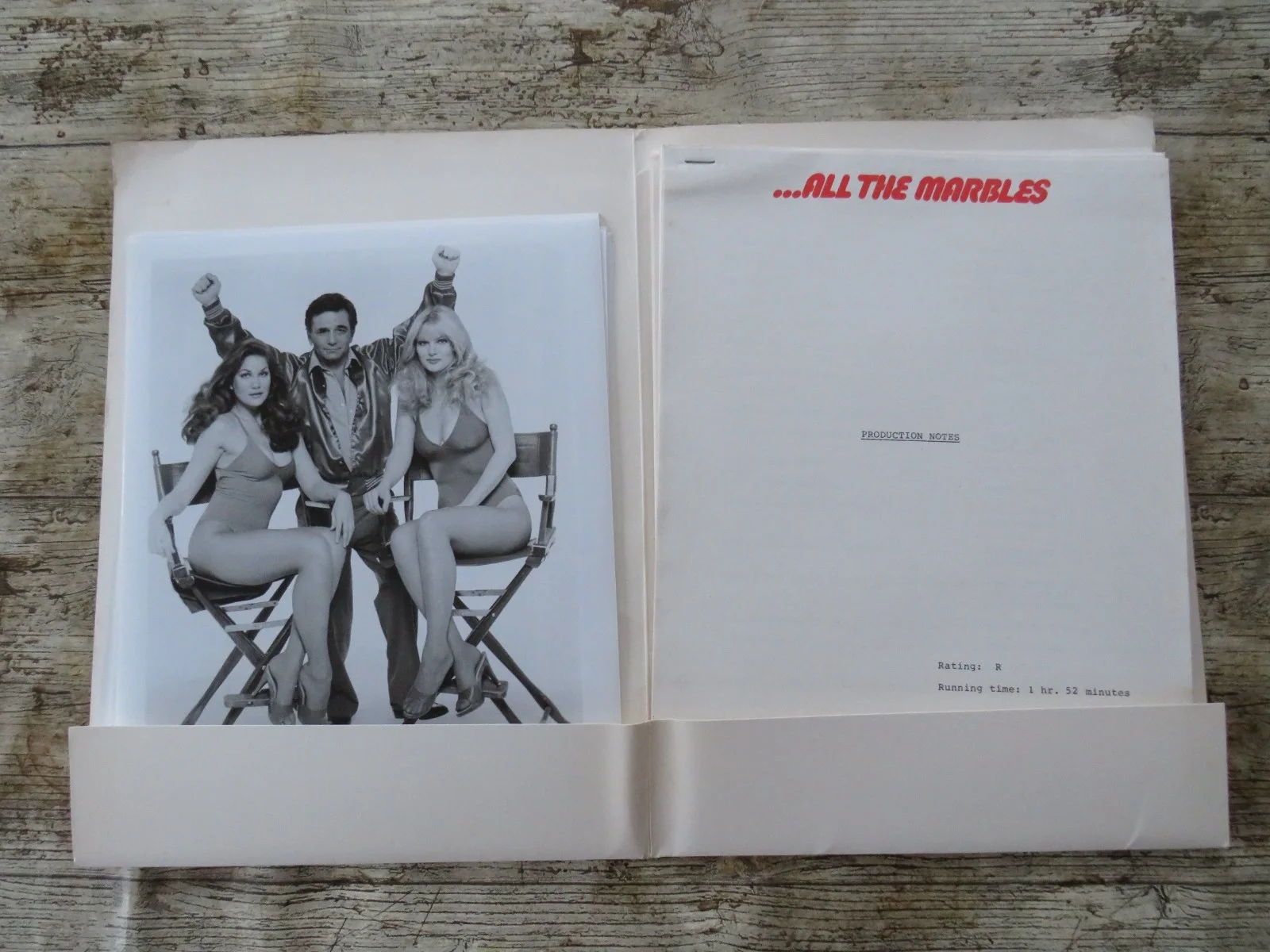 ALL THE MARBLES ORIGINAL 1981 CINEMA FILM MOVIE PRESS KIT Peter Falk 10 PHOTOS, изображение 2