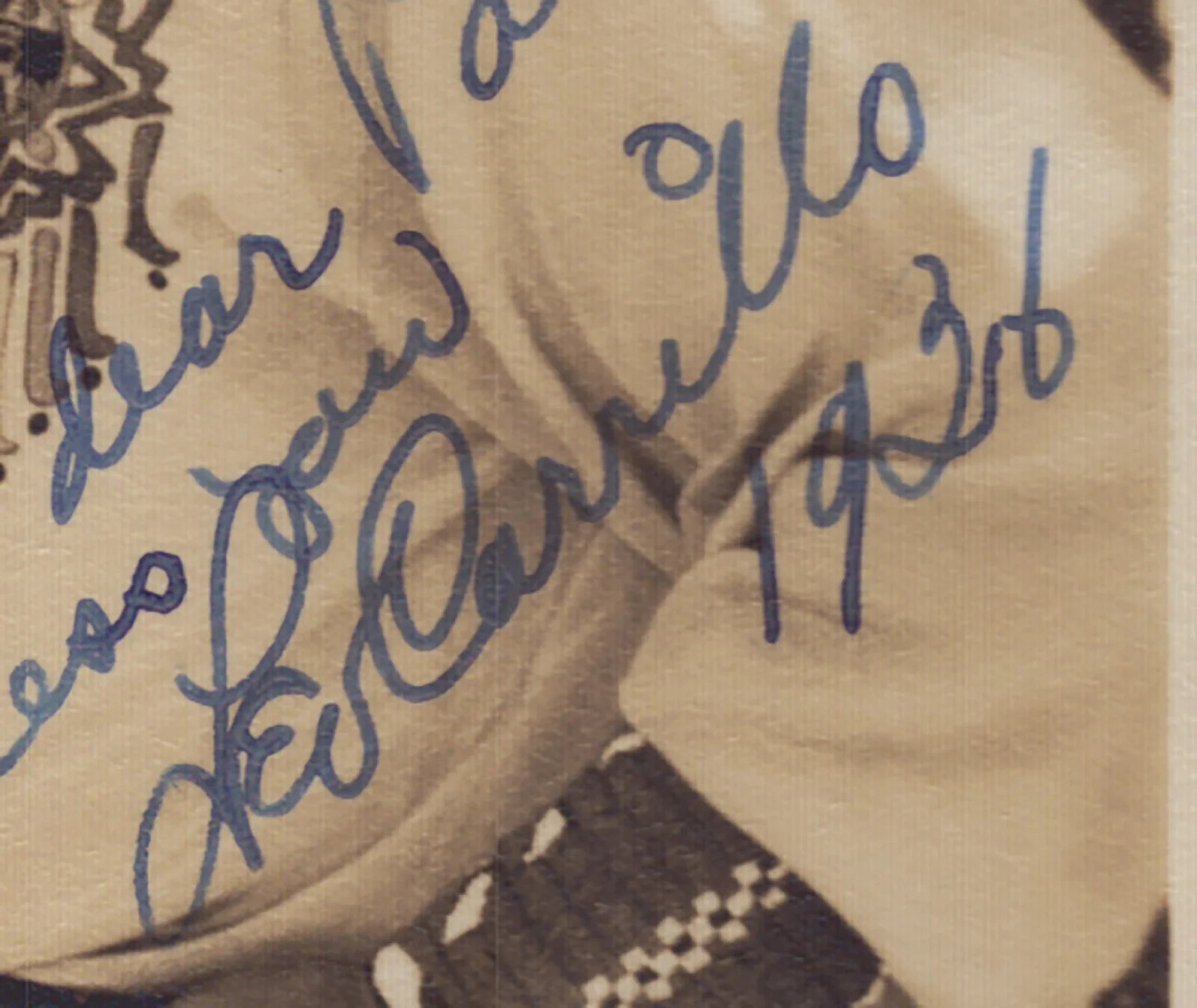 Leo Carrillo — LEO "PANCHO" CARRILLO - INSCRIBED PHOTOGRAPH SIGNED 1936, image 2