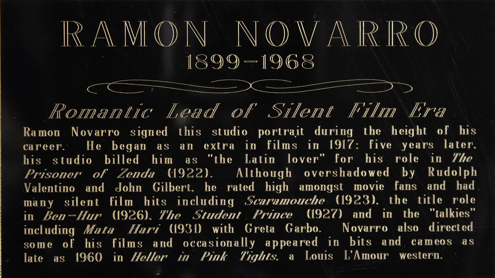 Ramon Novarro — RAMON NOVARRO - PHOTOGRAPH SIGNED, image 4