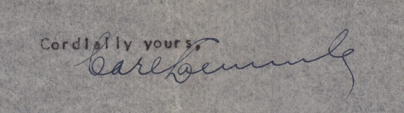Carl Laemmle Sr — CARL LAEMMLE SR. - TYPED LETTER SIGNED 01/18/1932, image 2