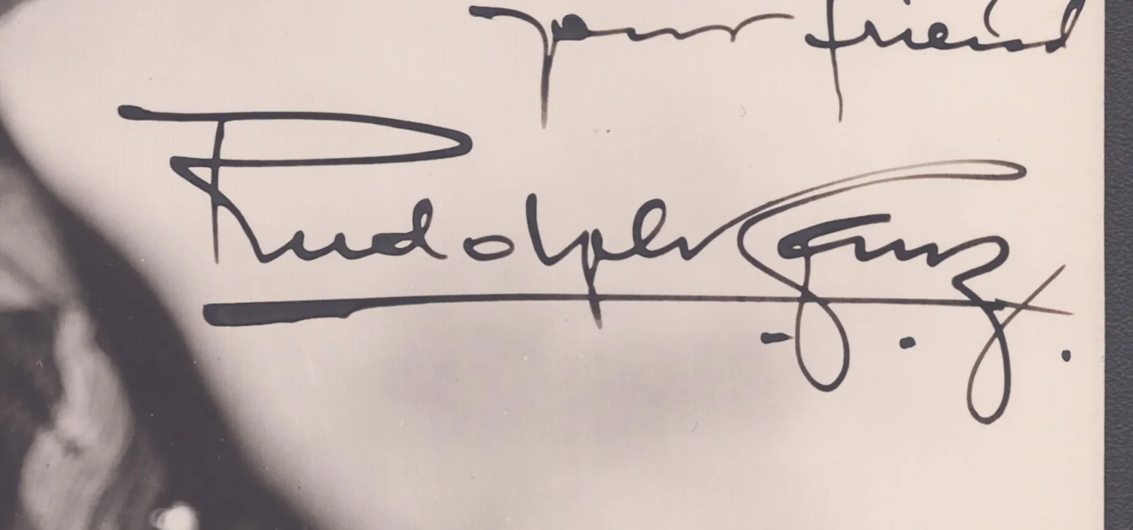 Rudolph Ganz — RUDOLPH GANZ - INSCRIBED PHOTOGRAPH SIGNED 1938, изображение 2