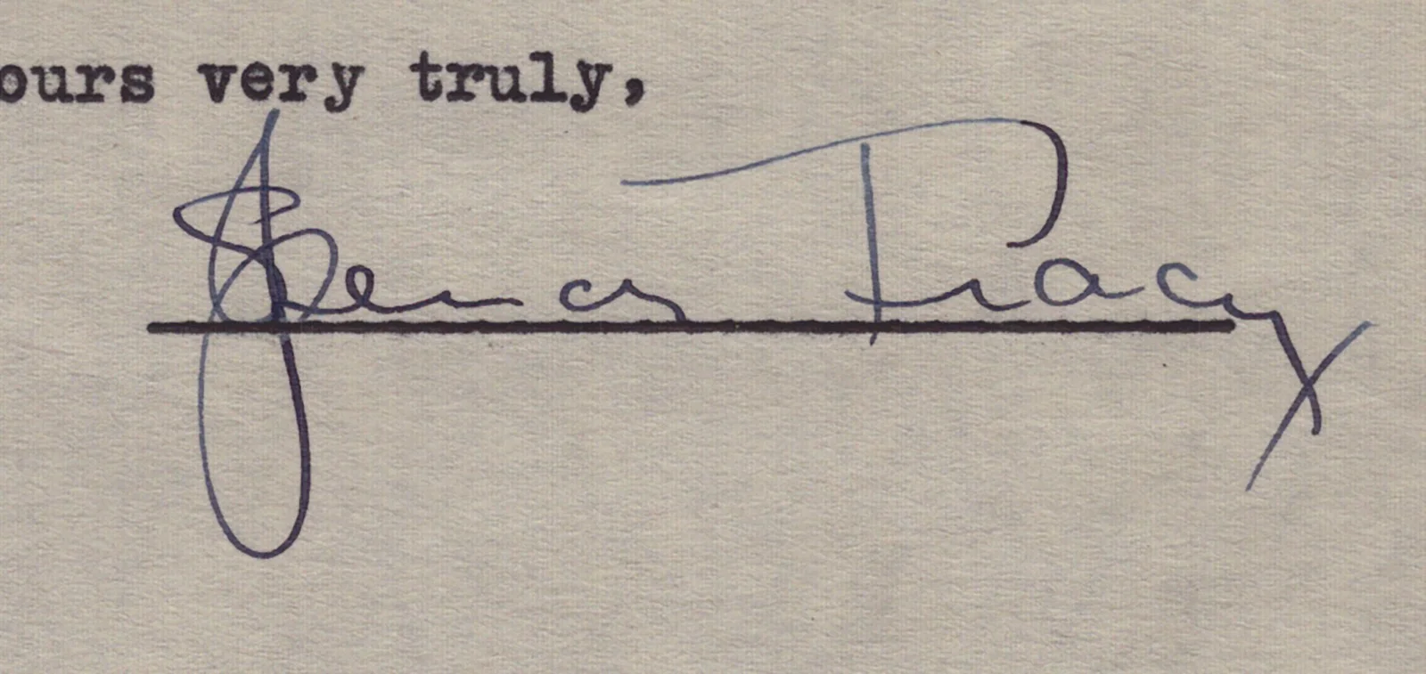 Spencer Tracy — SPENCER TRACY - DOCUMENT SIGNED 09/11/1934, image 2