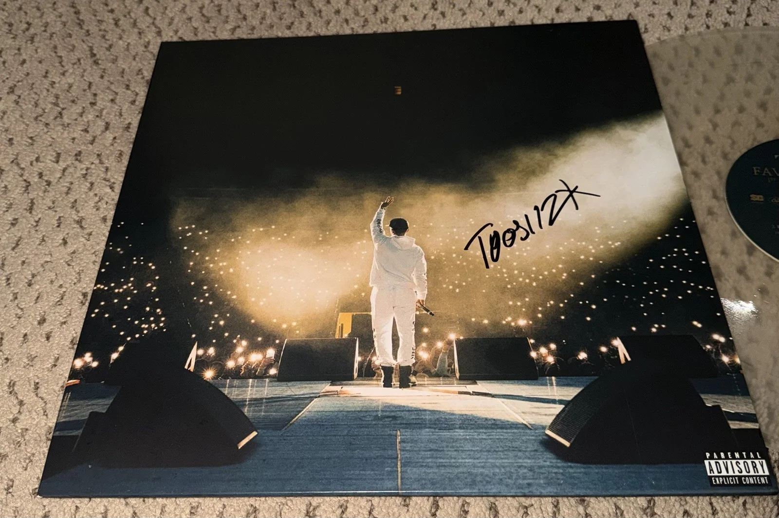 TOOSII SIGNED ALBUM JSA AUTOGRAPH RAP HIP HOP MUSIC FAVORITE SONG TOOSI VINYL, изображение 2