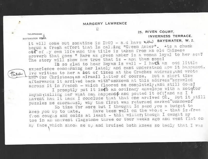 Hand Signed 4 page letter from Marjorie Lawrence Australian soprano, image 3