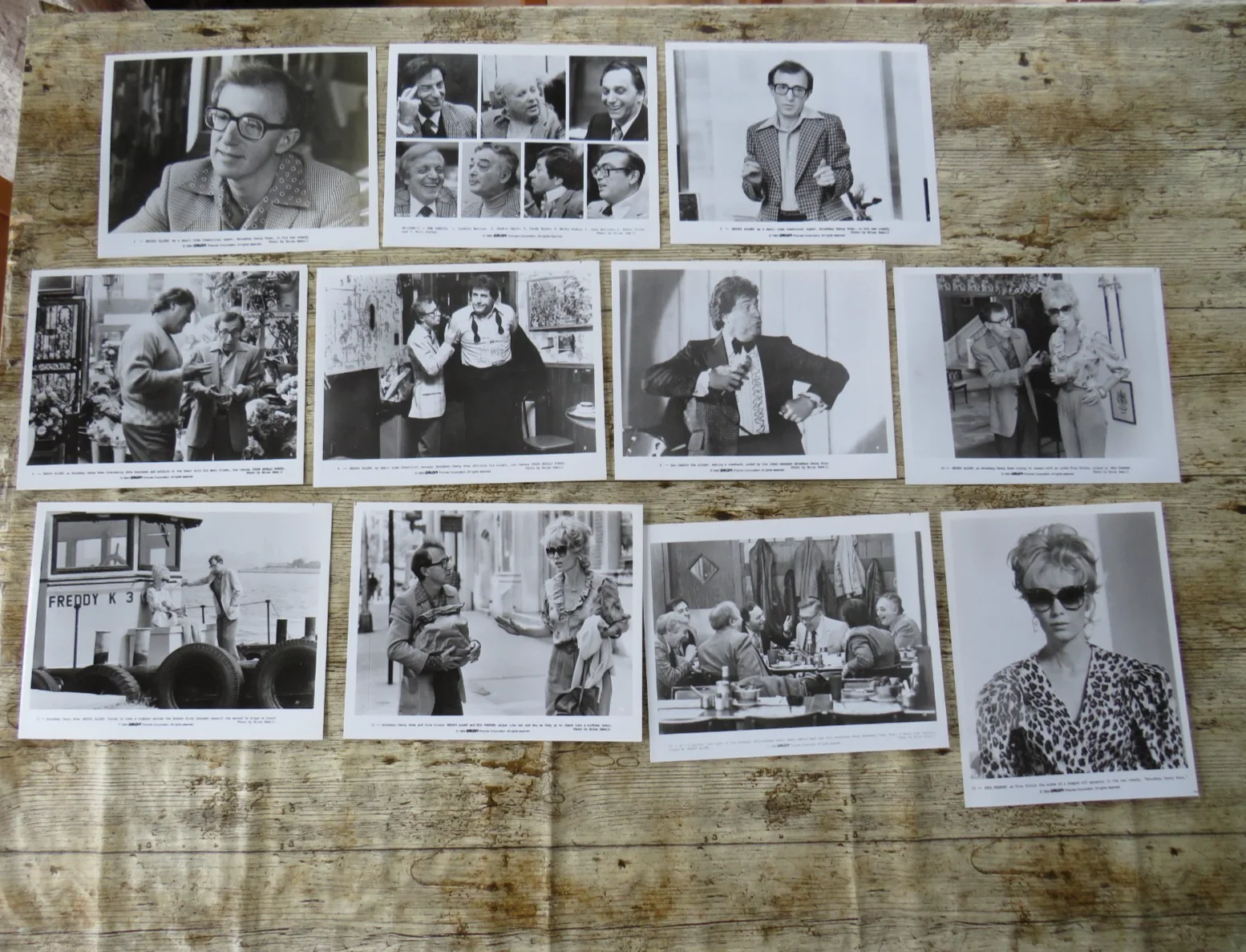 BROADWAY DANNY ROSE ORIGINAL 1984 CINEMA FILM PRESS KIT Woody Allen 11 PHOTOS, изображение 4
