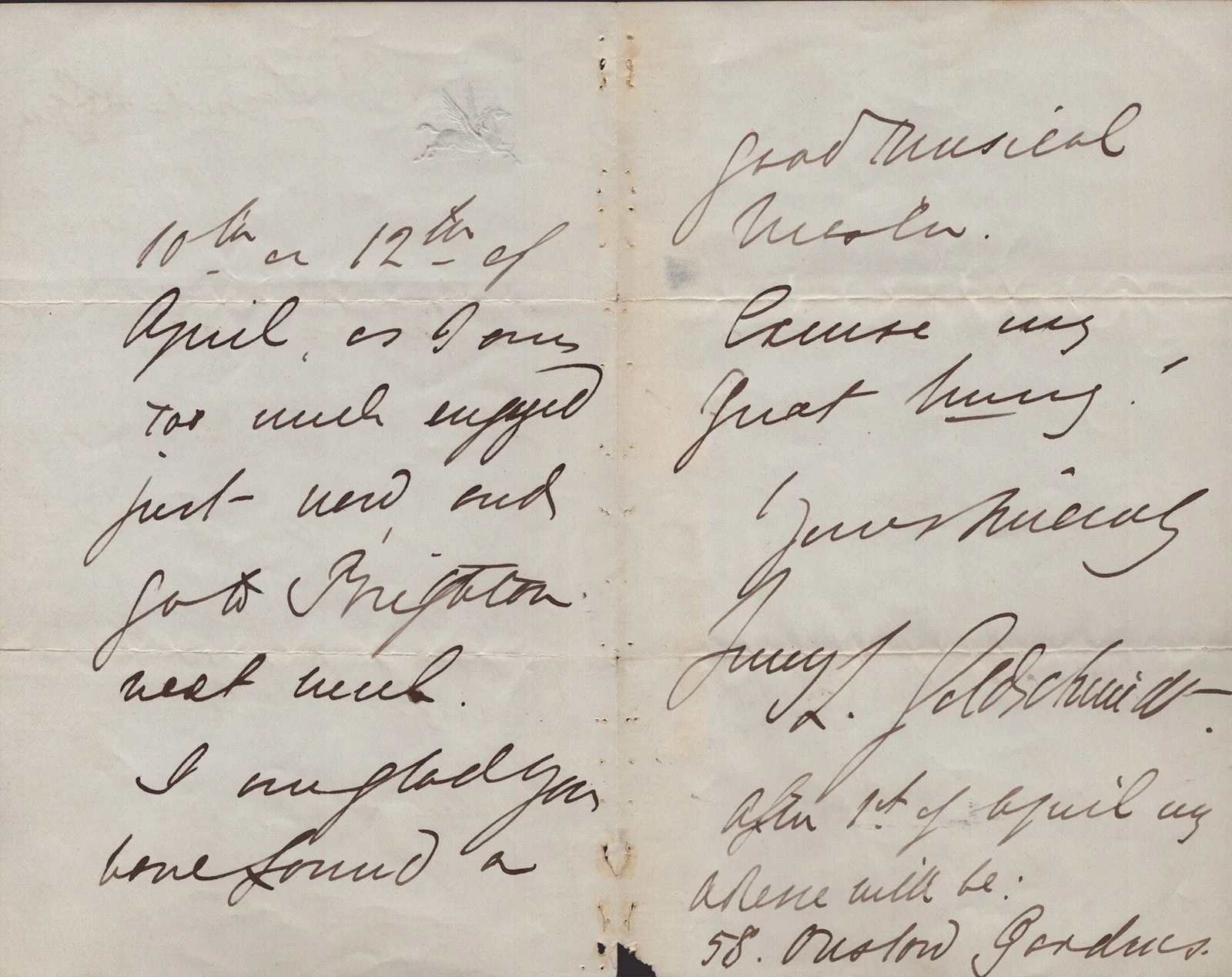 Jenny Lind — JENNY LIND - AUTOGRAPH LETTER SIGNED 3/16, изображение 2