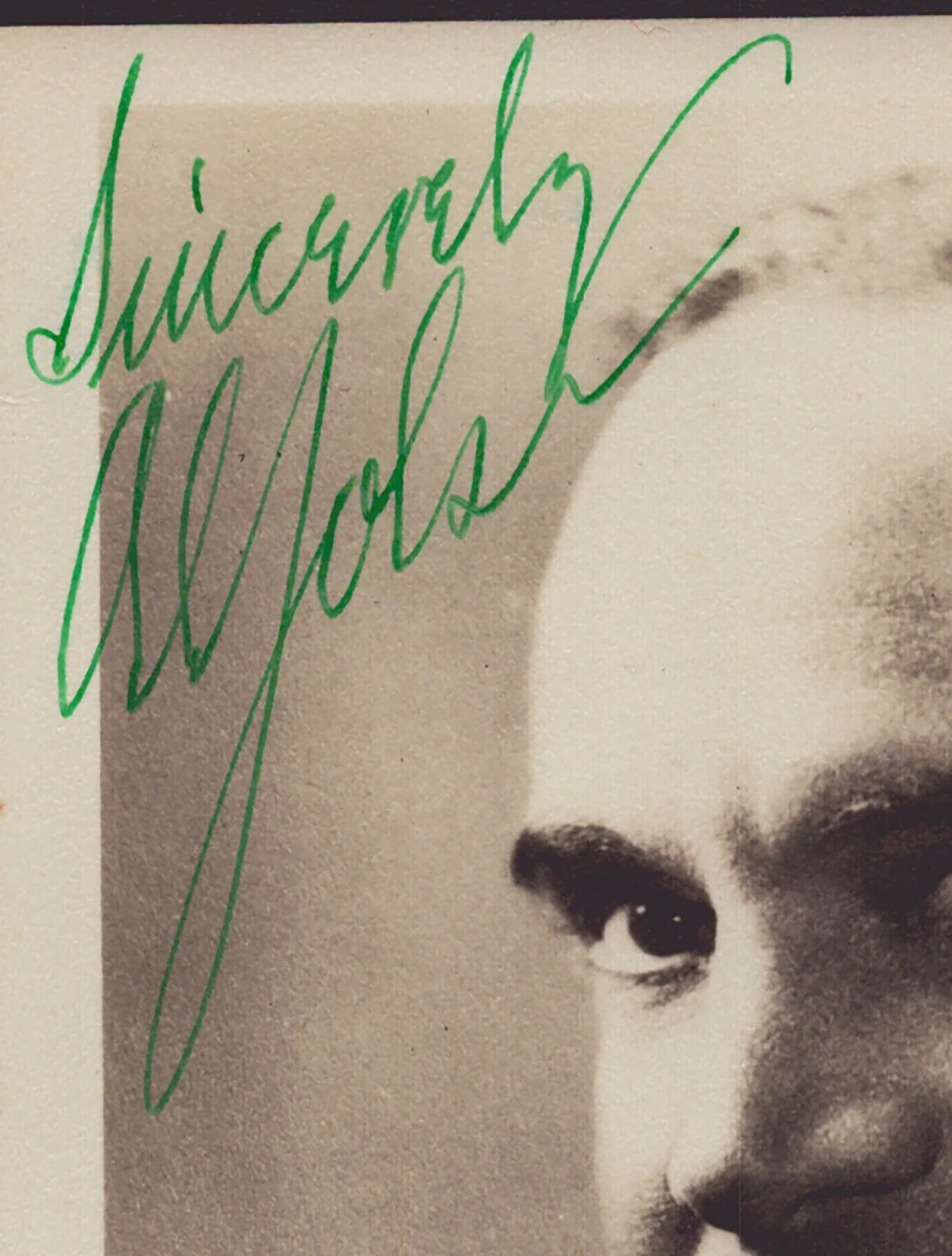 Al Jolson — AL JOLSON - AUTOGRAPHED SIGNED PHOTOGRAPH, image 2