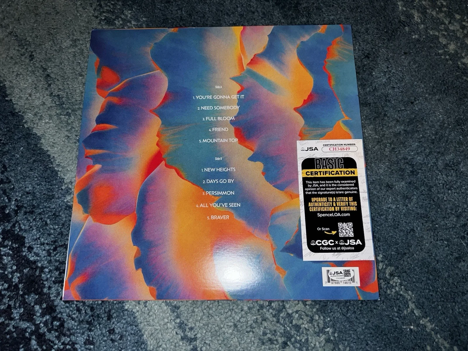 311 Band Signed Full Bloom Vinyl Nick Hexum, Chad Sexton, Tim Mahoney JSA Auth, image 2