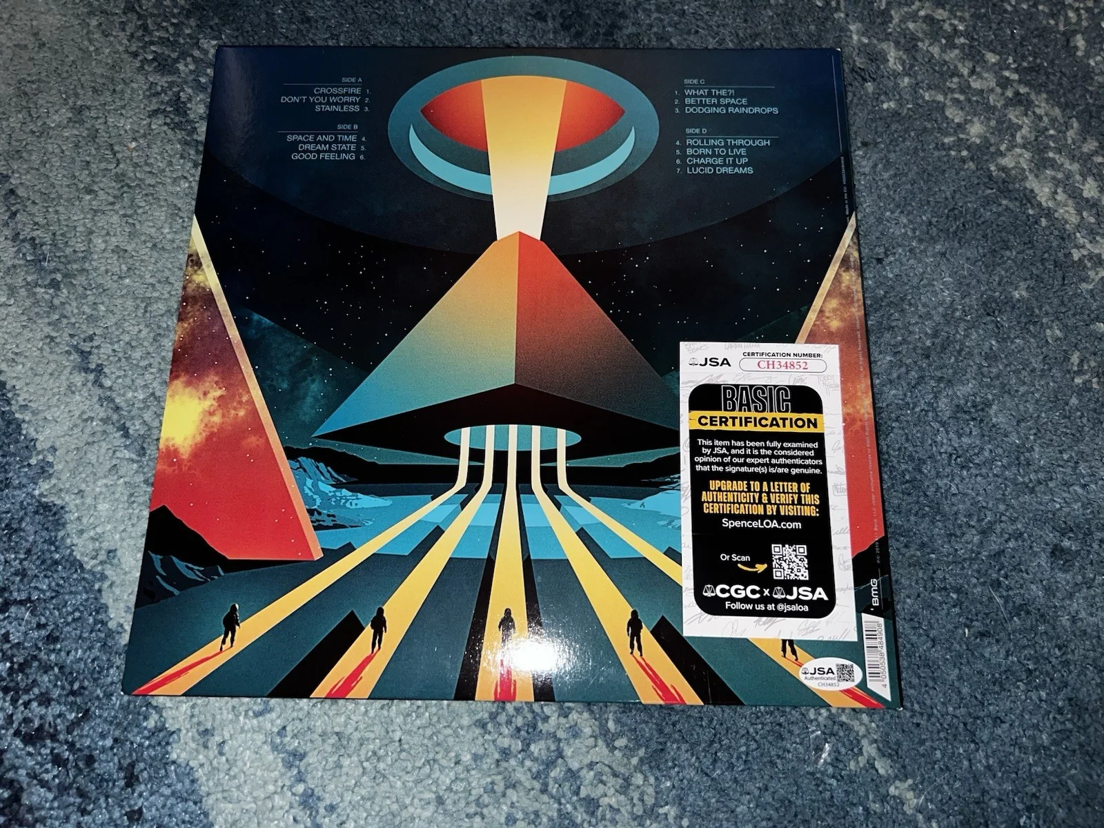 311 Band Signed Voyager Vinyl Nick Hexum, Chad Sexton, Tim Mahoney JSA Auth, изображение 2