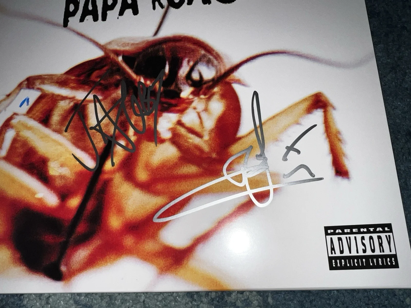 Jacoby Shaddix & Tobin Esperance Signed Papa Roach Infest Vinyl JSA Auth, изображение 2
