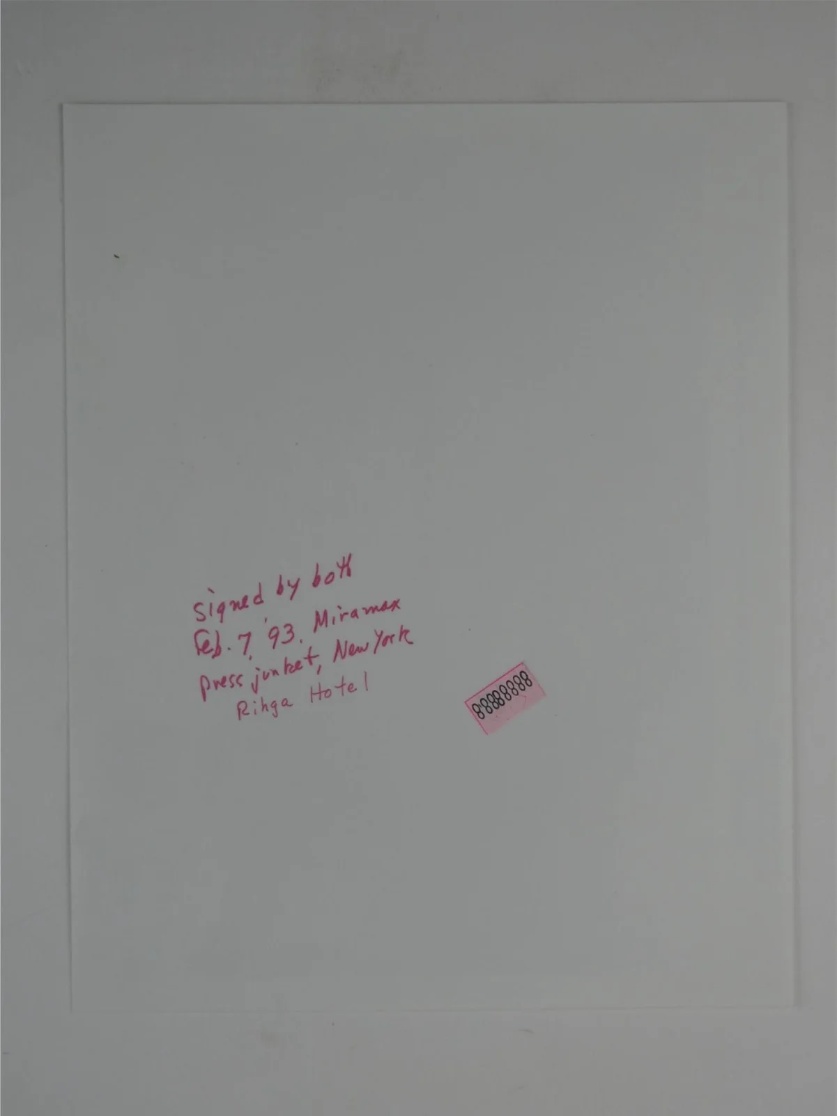 Anne Parillaud — Anne Parillaud Jason Lee Scott Signed 8x10 Photo Map Of The Human Heart DAMAGE, изображение 4