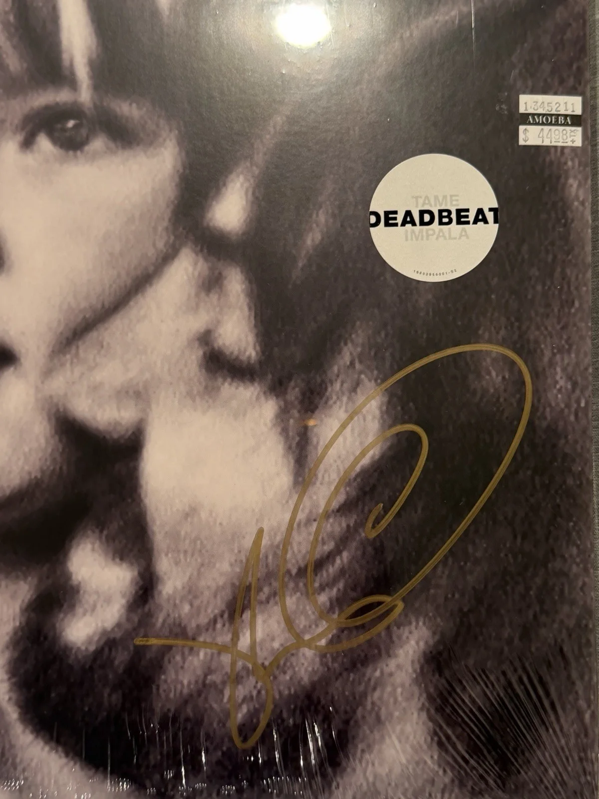 KEVIN PARKER TAME IMPALA SIGNED DEADBEAT BLUEJAY BLUE VINYL BECKETT BV18478, image 2