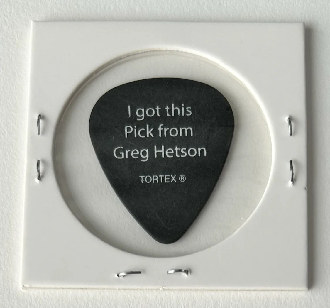 Bad Religion - Greg Hetson Tour Guitar Pick - I Got This Pick From Greg Hetson, image 2