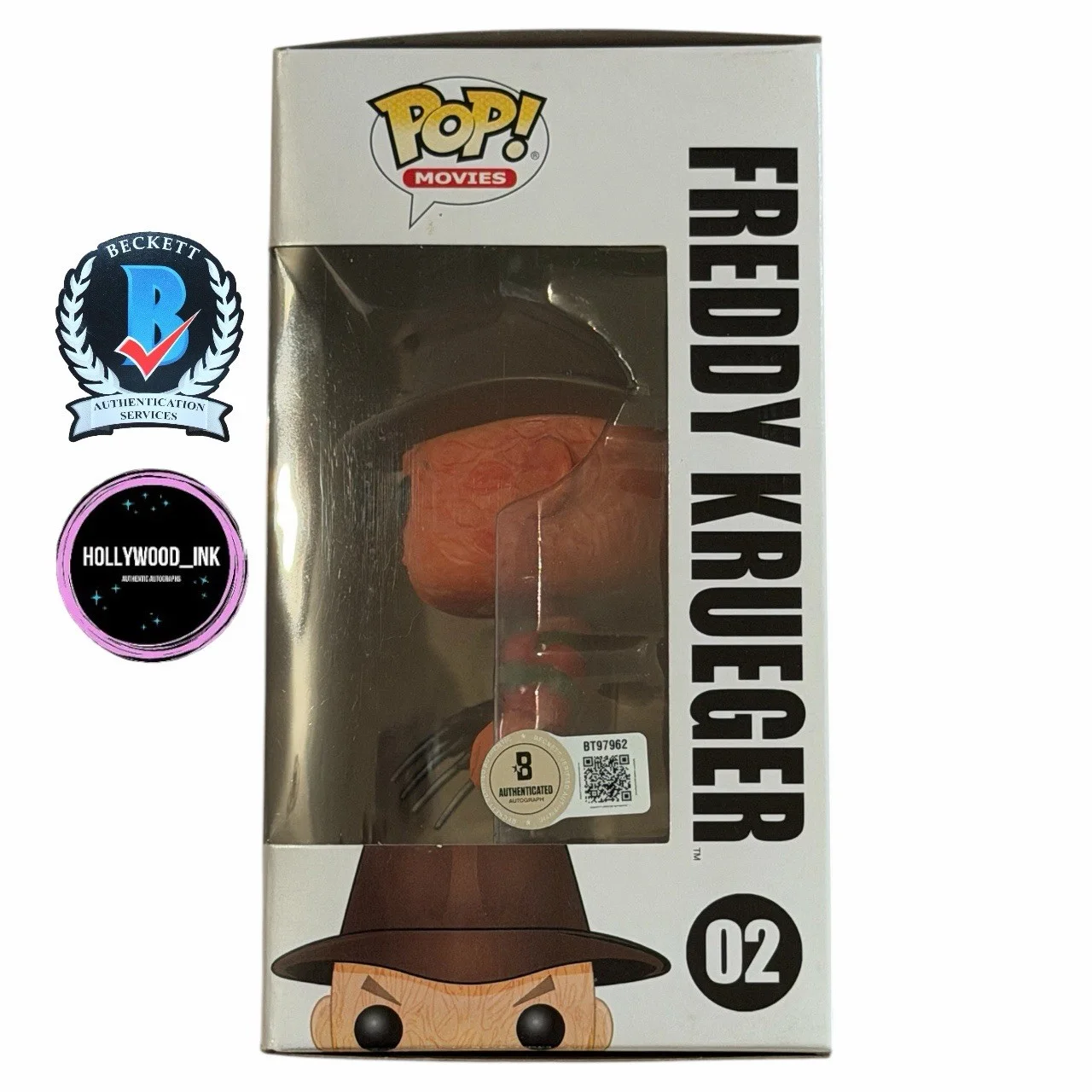 Robert Englund — ROBERT ENGLUND SIGNED FREDDY KRUEGER NIGHTMARE POP AUTOGRAPH BECKETT W/PROOF, image 2
