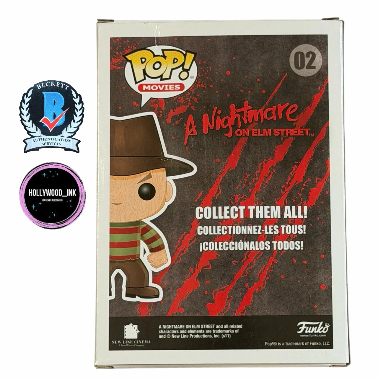 Robert Englund — ROBERT ENGLUND SIGNED FREDDY KRUEGER NIGHTMARE POP AUTOGRAPH BECKETT W/PROOF, image 3