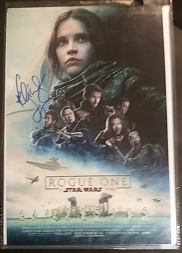 Felicity Jones — Rogue One : Star Wars story signed Felicity Jones 11x14 Oscar Academy large Ad, image 4