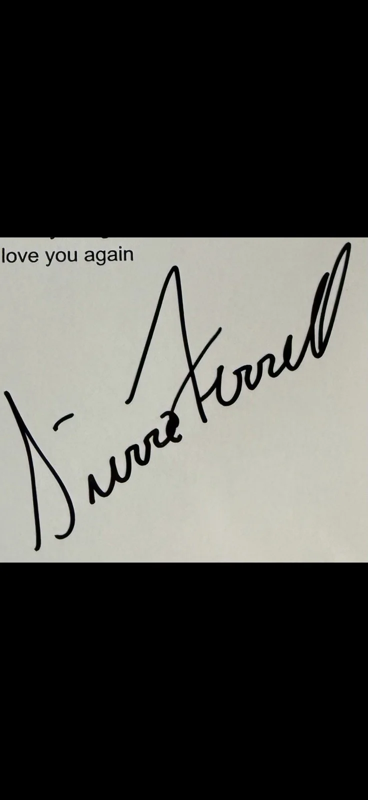Sierra Ferrell Autographed Post Malone Song “Never Love You Again” Lyric Sheet, изображение 2