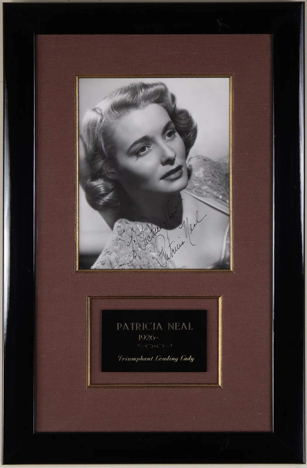 Patricia Neal — PATRICIA NEAL - INSCRIBED PHOTOGRAPH SIGNED