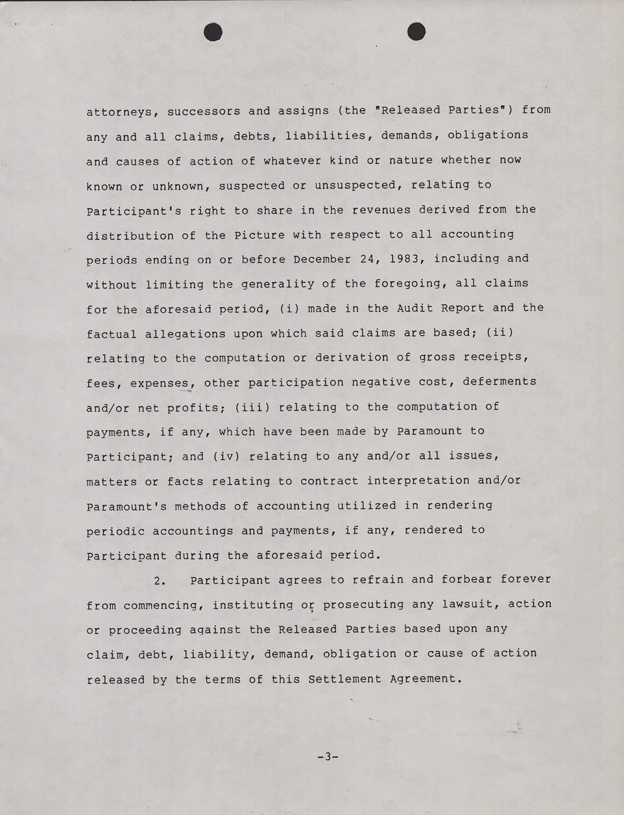 Richard Gere — RICHARD GERE - DOCUMENT DOUBLE SIGNED 10/28/1985, image 3