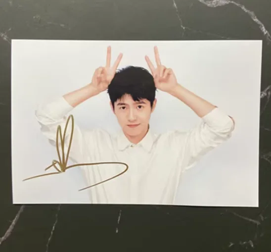 Liu Haoran 刘昊然 6inch Signature Photo, изображение 3