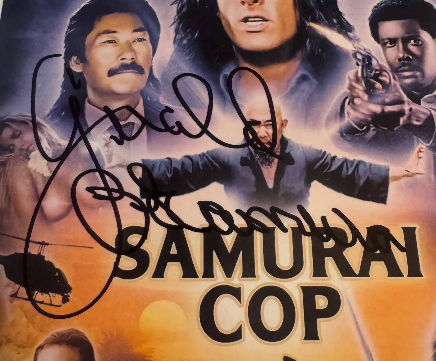 GERALD OKAMURA Autographed 8x10 Photo AUTO SIGNED Samurai Cop, image 2