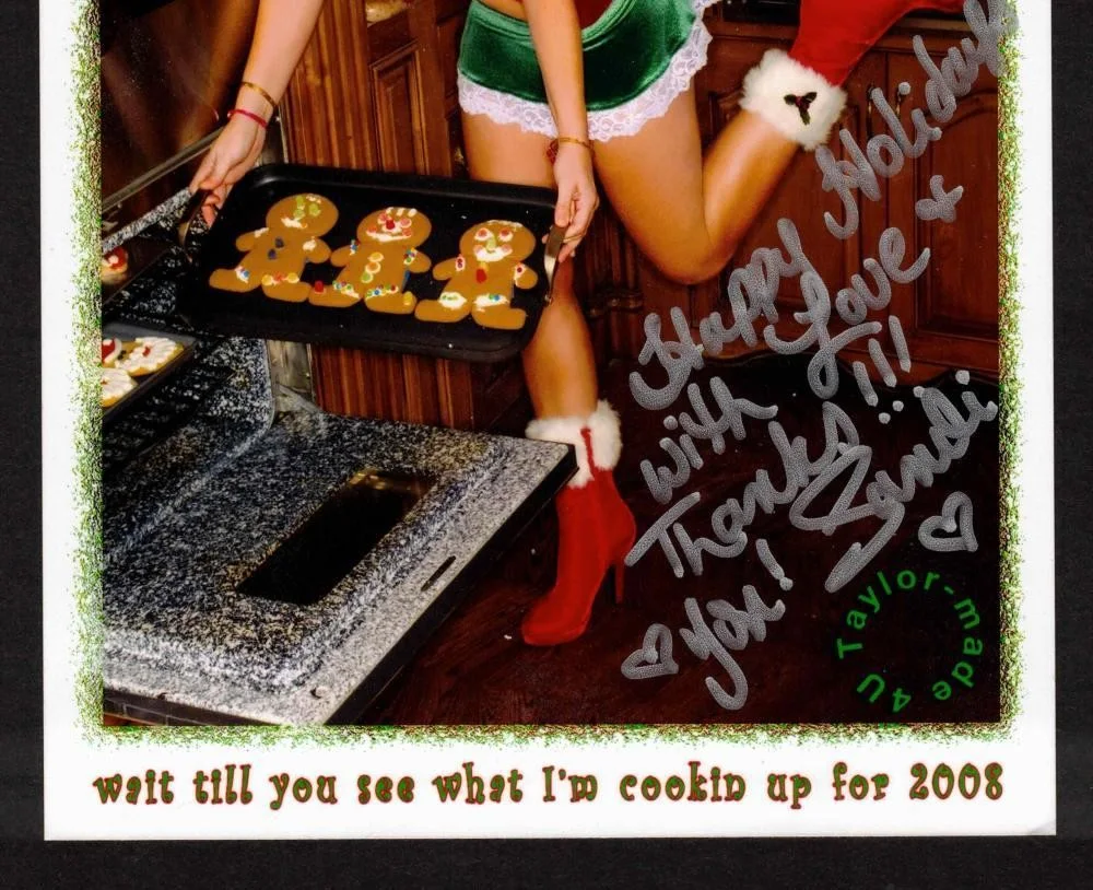 Sandra Taylor — Sandra Taylor Cooking Up For 2008 Signed 5 x 7 Inch Photo "Personalized", изображение 3