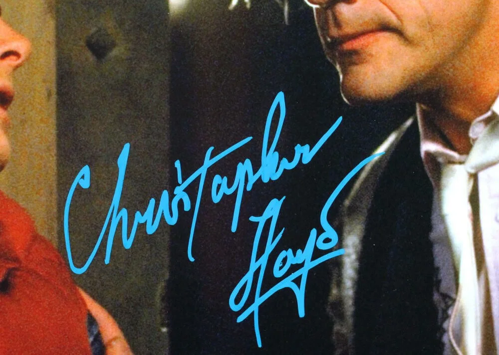 Christopher Lloyd/MJ Fox — Christopher Lloyd/MJ Fox Signed Back to the Future 16x20 Close Photo- JSA W*Blue, image 3