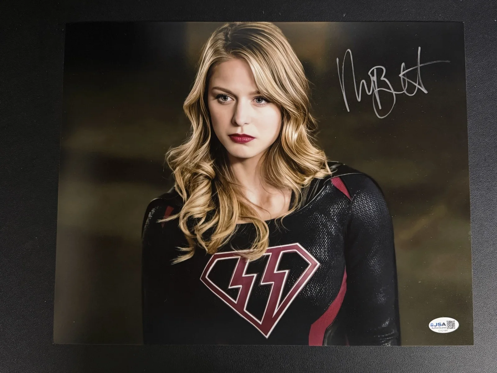Melissa Benoist — Melissa Benoist Signed 11x14 Photo as Supergirl CW – JSA COA