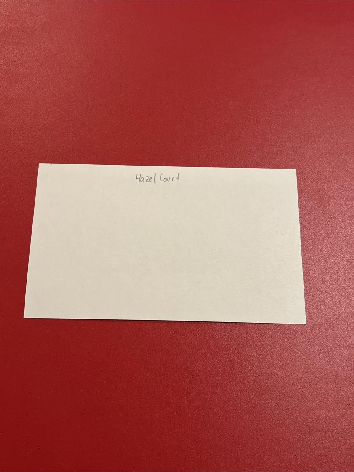 Hazel Cour — Signed Hazel Court 3x5 Index Twlight Zone, image 2