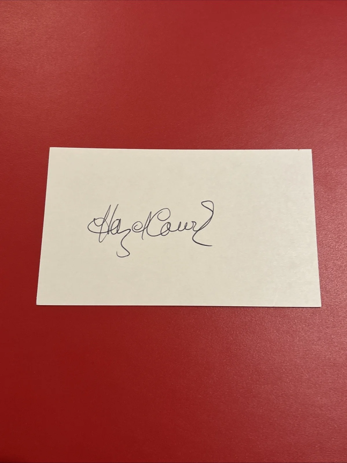 Hazel Cour — Signed Hazel Court 3x5 Index Twlight Zone, image 3