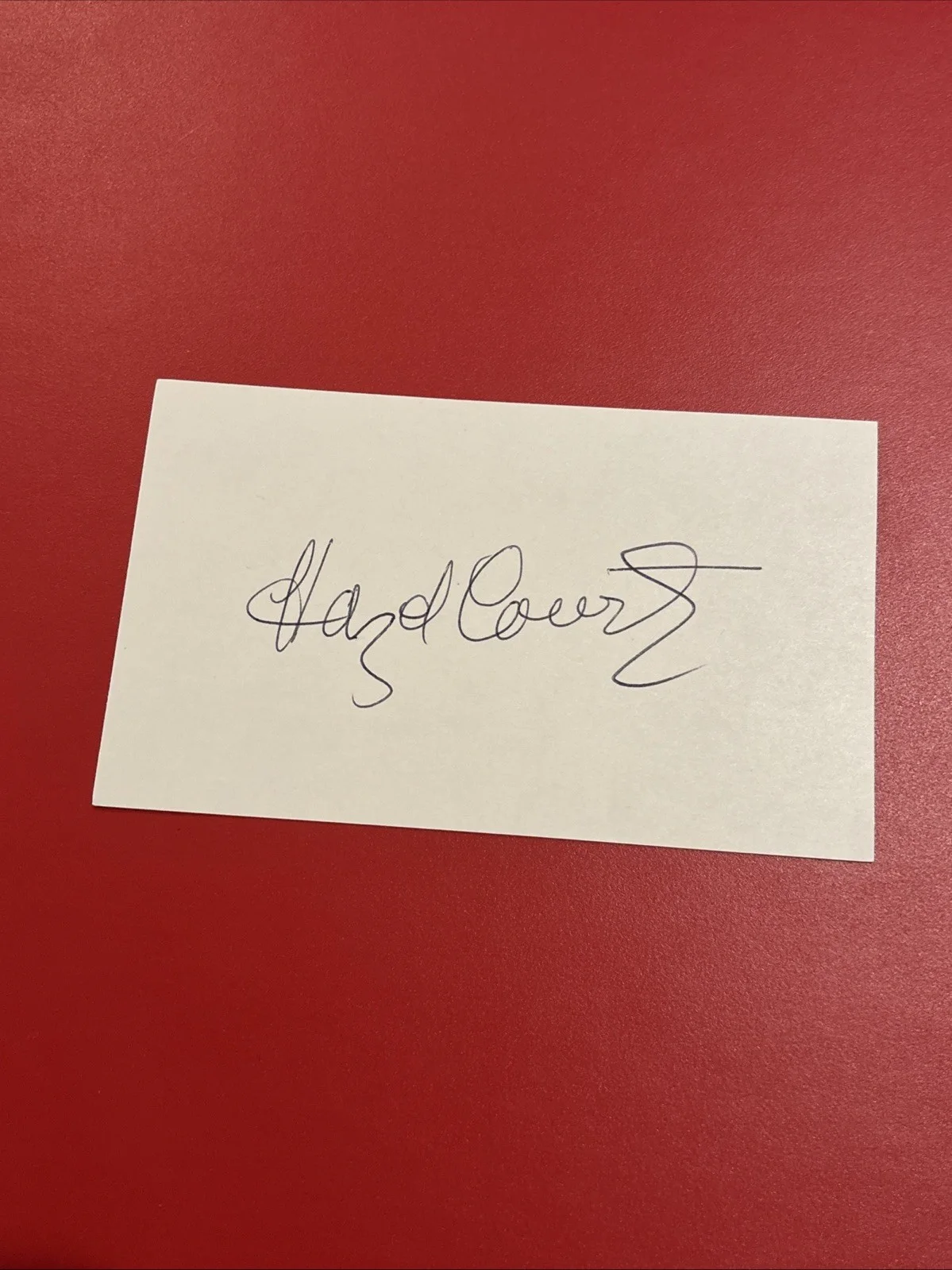 Hazel Cour — Signed Hazel Court 3x5 Index Twlight Zone, image 4