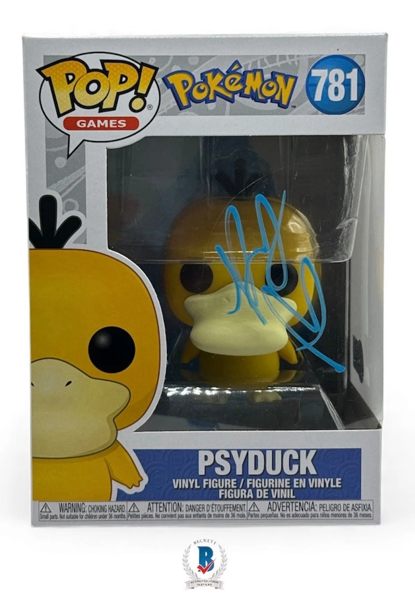 Kathryn Newton — Kathryn Newton Autograph Signed Pokemon Psyduck Funko Pop with Beckett COA