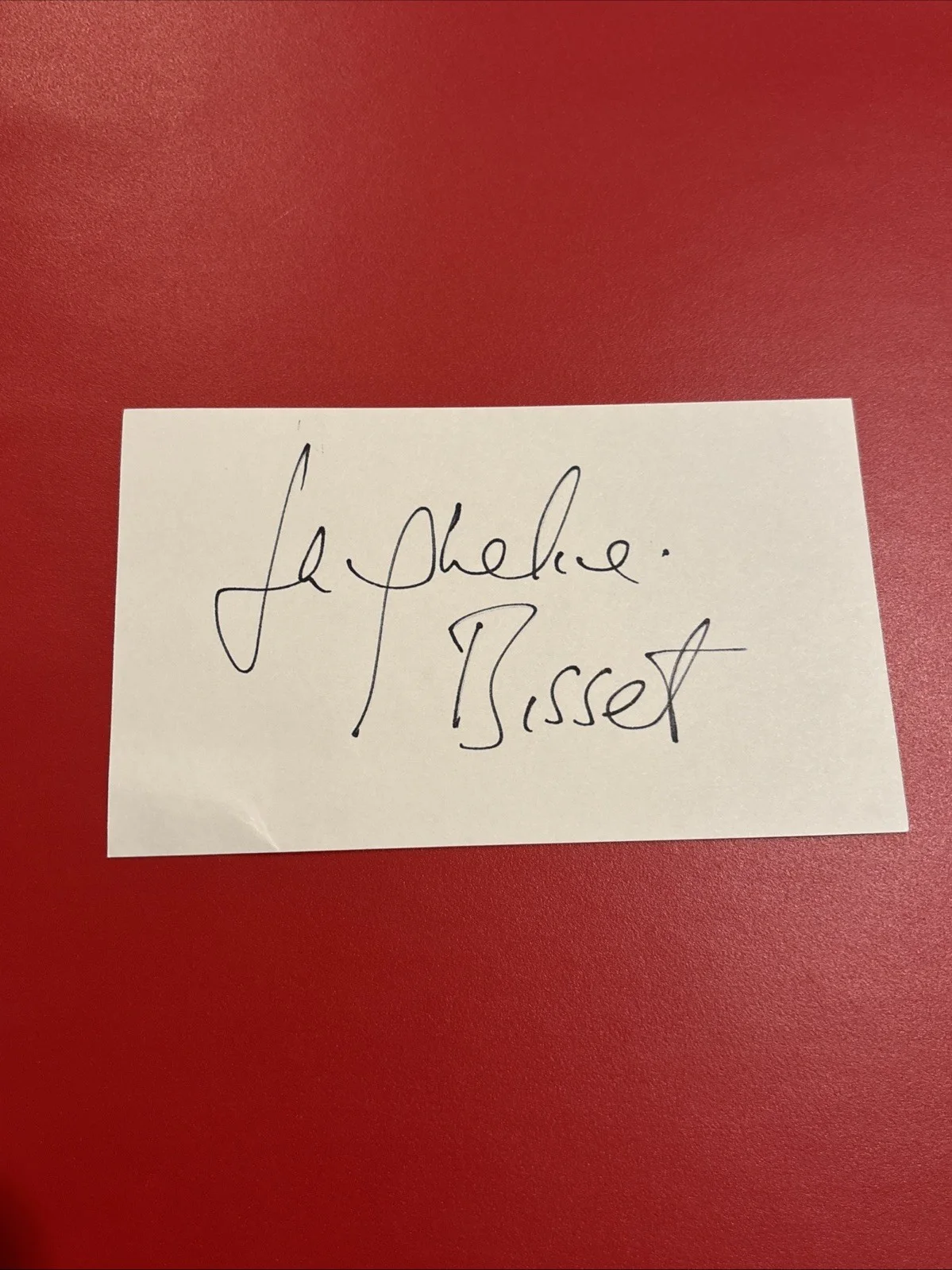 Jacqueline Bisset — Jacqueline Bisset The Deep Authentic Signed 3x5 Index Card, image 4
