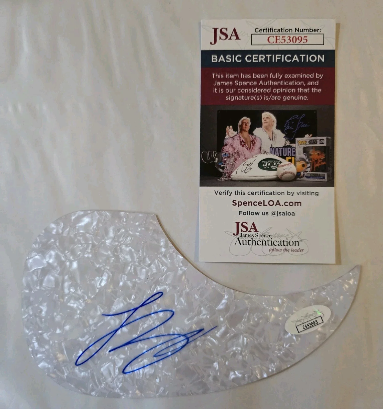 Luke Bryan Signed Guitar Pick JSA Certificate Country Singer, image 2