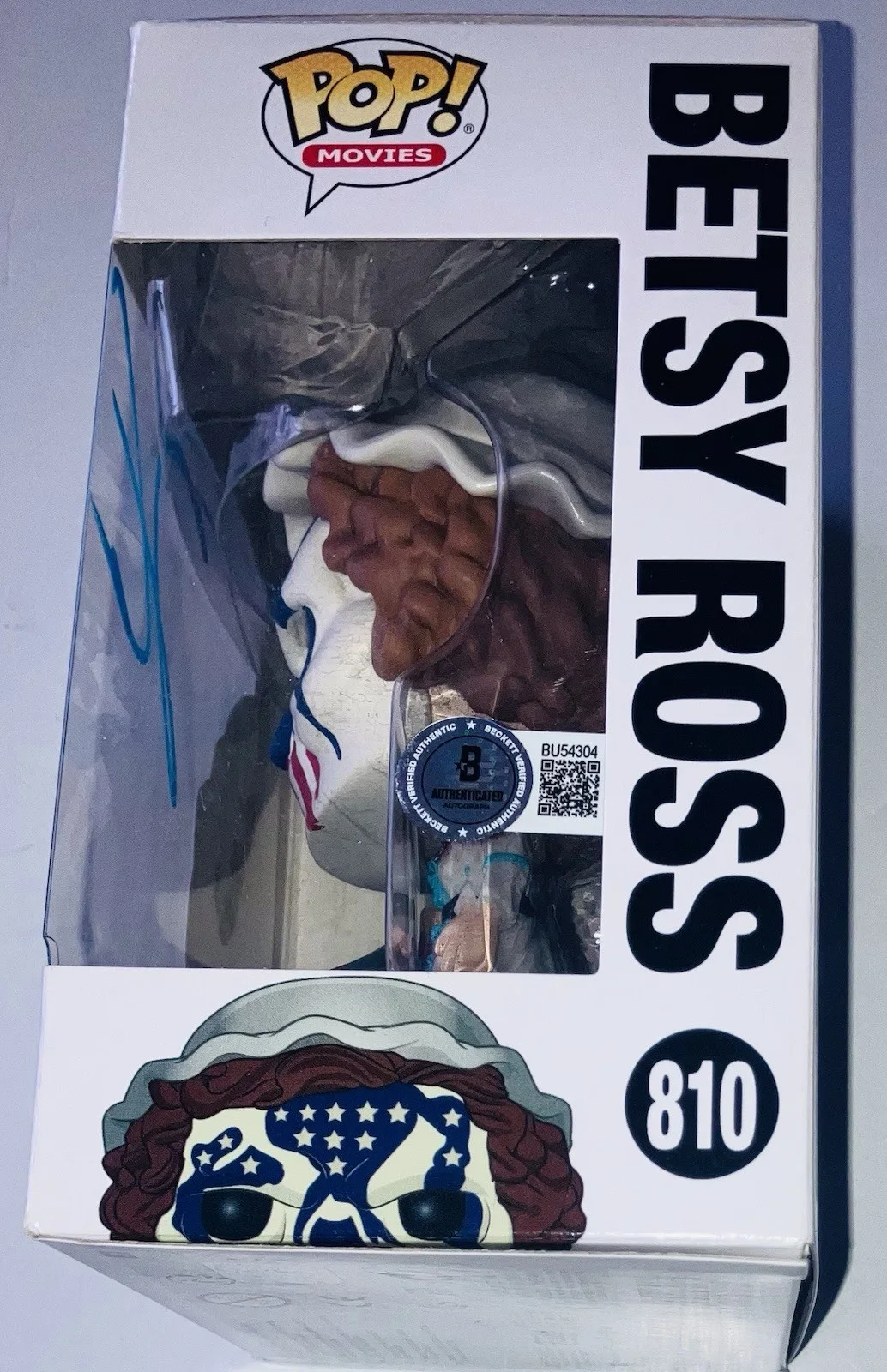 FRANK GRILLO SIGNED AUTOGRAPHED THE PURGE BETSY ROSS FUNKO POP #810 BAS COA RARE, изображение 2