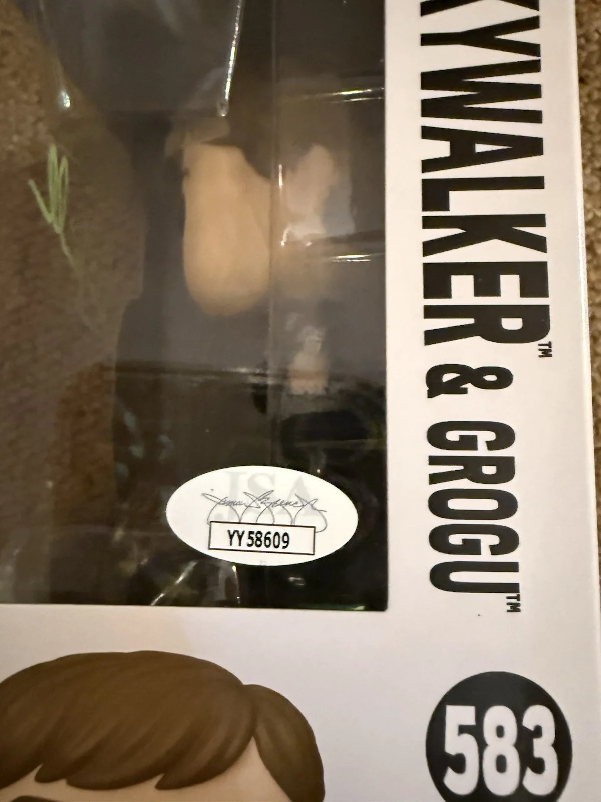 Mark Hamil Signed JSA Funko Pop!Star Wars 583 Luke Skywalker, image 4
