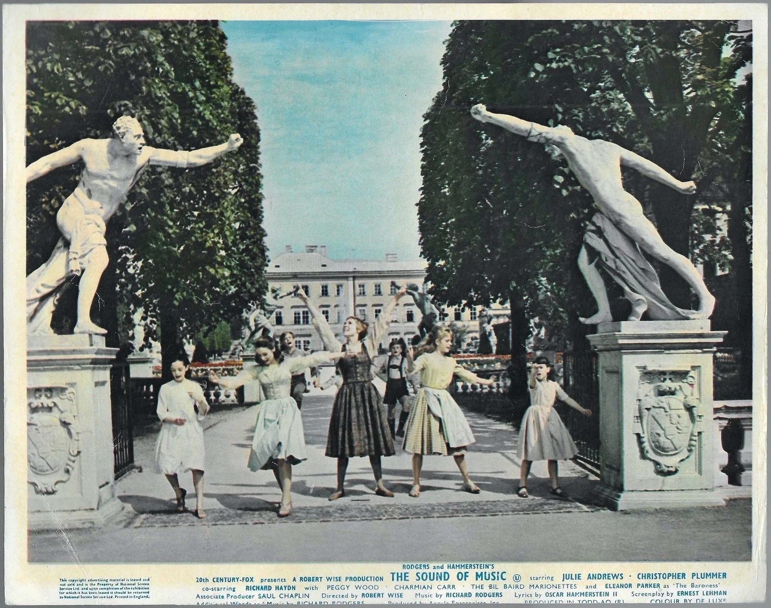 Sound of Music 8x ORIGINAL UK FOH Lobby Cards Julie Andrews Christopher Plummer, изображение 3