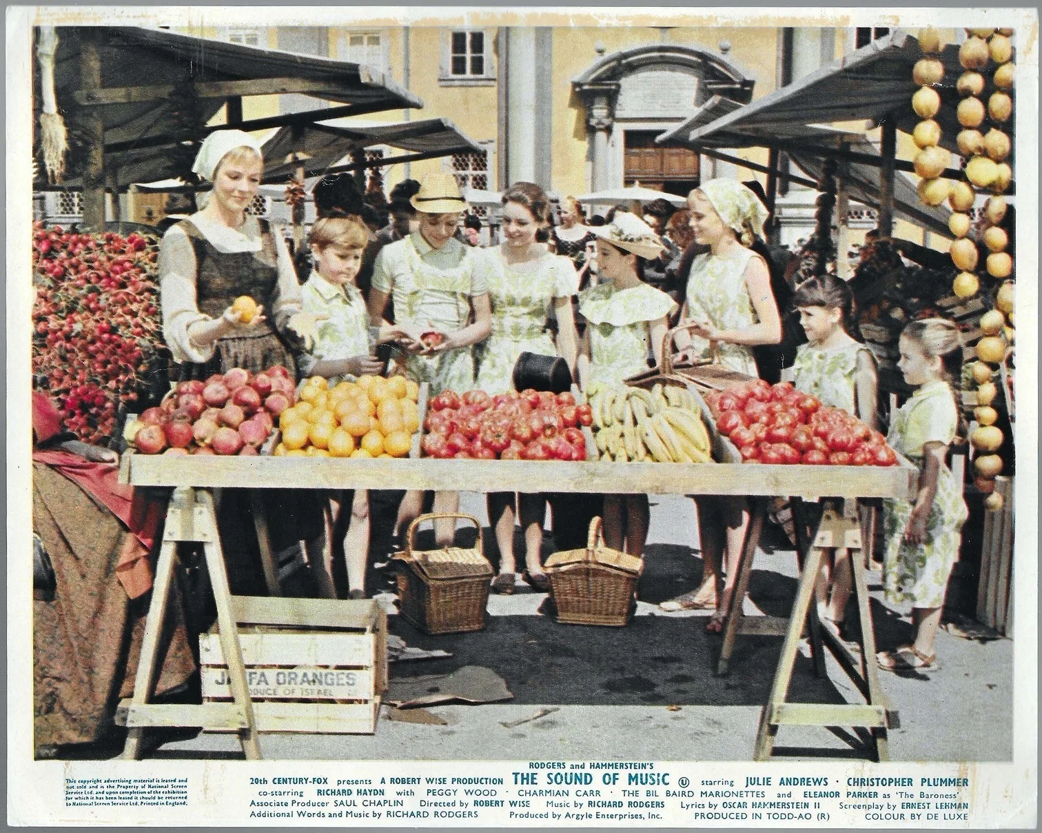 Sound of Music 8x ORIGINAL UK FOH Lobby Cards Julie Andrews Christopher Plummer, изображение 4