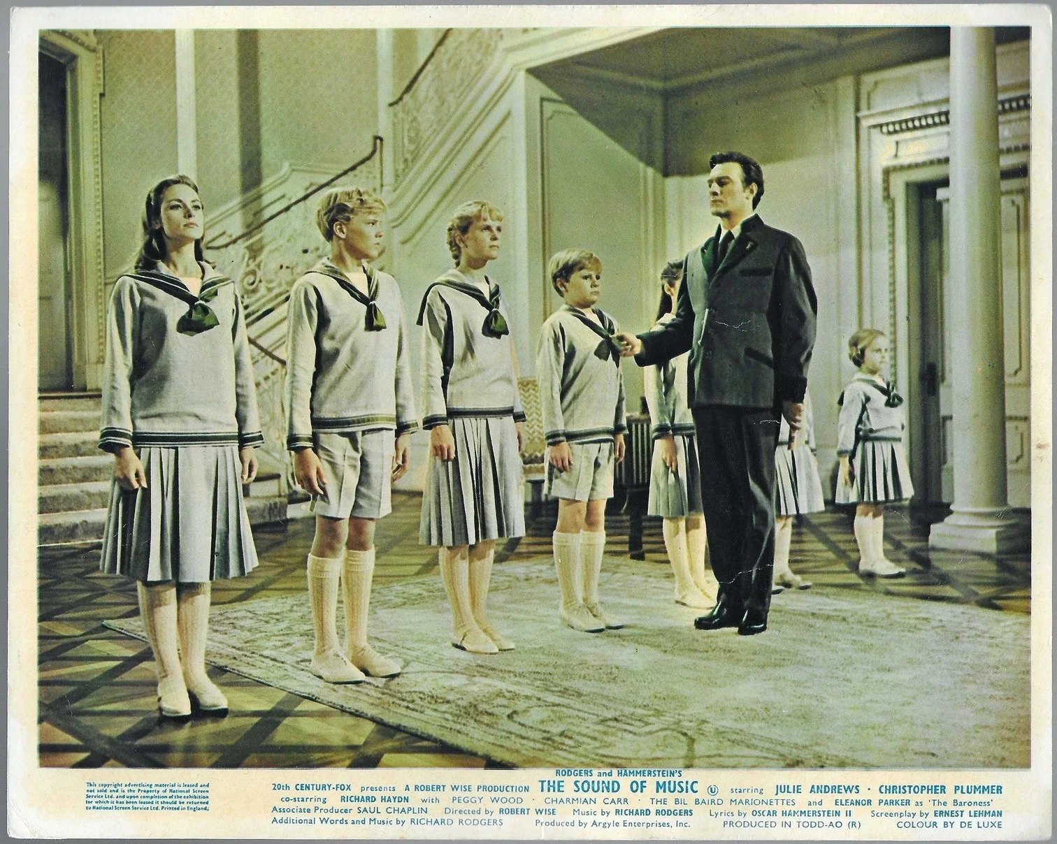 Sound of Music 8x ORIGINAL UK FOH Lobby Cards Julie Andrews Christopher Plummer, изображение 5