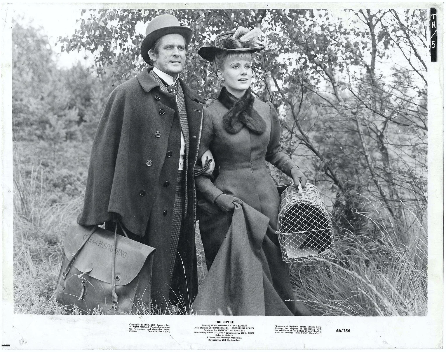 The Reptile 5x ORIGINAL USA Press Studio Stills HAMMER John Gilling 1966, изображение 2