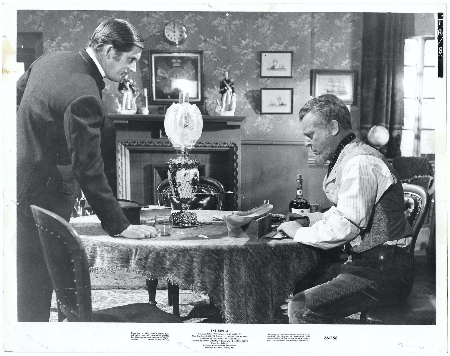 The Reptile 5x ORIGINAL USA Press Studio Stills HAMMER John Gilling 1966, изображение 5
