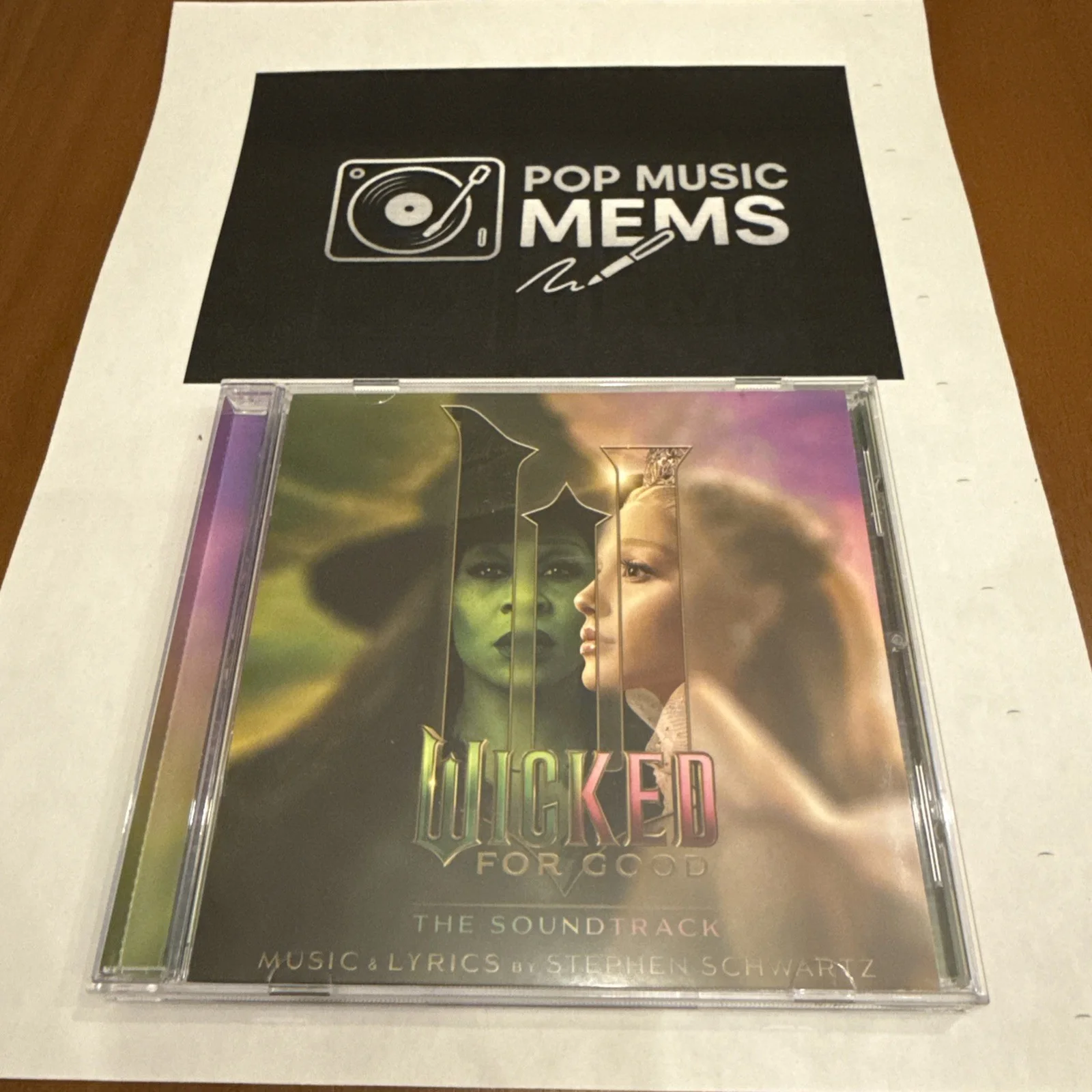 Signed Wicked For Good Soundtrack CD - Ariana Grande & Cynthia Erivo, изображение 3